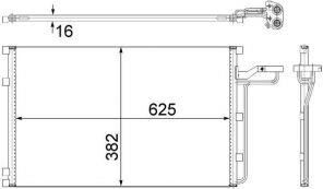 Mahle AC 551 001S - Kondenzátor