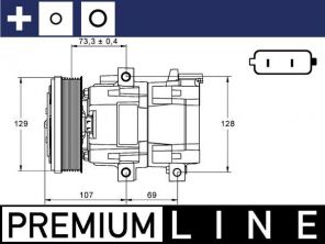 Mahle ACP 855 000P - Kompresor