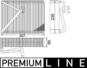 Mahle AE 87 000P - Výparník