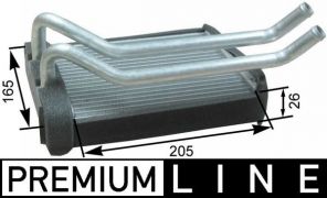 Mahle AH 174 000P - Výmenník tepla vnútorného kúrenia