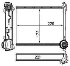 Mahle AH 264 000S - Výmenník tepla vnútorného kúrenia