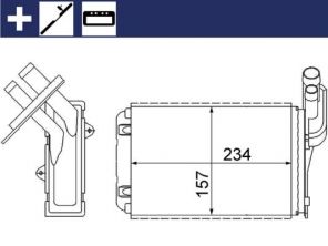 Mahle AH 99 000S - Výmenník tepla vnútorného kúrenia