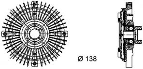 Mahle CFC 61 000P - Ventilátor spojky