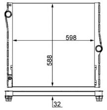Mahle CR 1050 000S - Chladič vody -