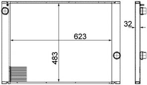 Mahle CR 1067 000P - Chladič vody -