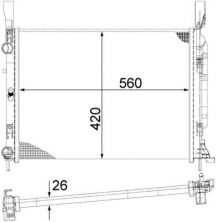 Mahle CR 1156 000S - Chladič vody -