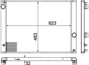 Mahle CR 1682 000P - Chladič vody -