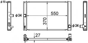 Mahle CR 1865 000S - Chladič vody -
