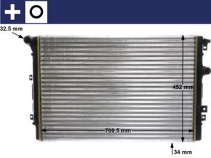 Mahle CR 2032 000S - Chladič vody -