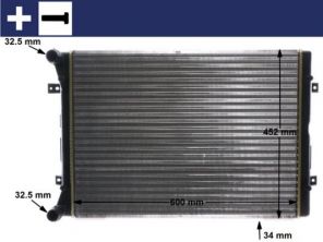 Mahle CR 2038 000S - Chladič vody -