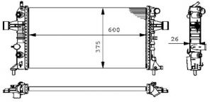 Mahle CR 228 000S - Chladič vody -