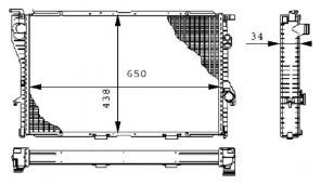 Mahle CR 242 000S - Chladič vody -