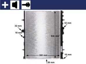 Mahle CR 31 000S - Chladič vody -