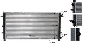 Mahle CR 398 000S - Chladič vody -
