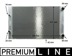 Mahle CR 576 000P - Chladič vody -