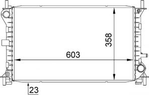 Mahle CR 627 000S - Chladič vody -