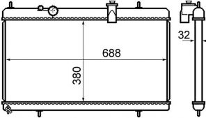 Mahle CR 801 000S - Chladič vody -