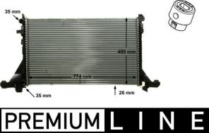 Mahle CR 866 000P - Chladič vody -