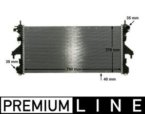 Mahle CR 887 000P - Chladič vody -