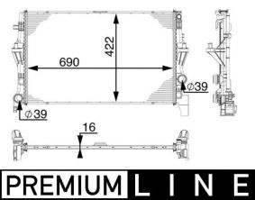 Mahle CR 902 000P - Chladič vody -