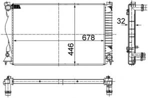 Mahle CR 978 000S - Chladič vody -