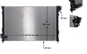 Mahle CR 983 000S - Chladič vody -