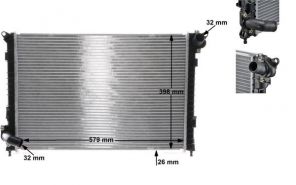 Mahle CR 985 000S - Chladič vody -