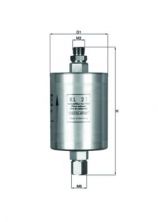 Knecht KL 21 - Palivový filter
