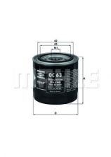 Knecht OC 63 - Olejový filter