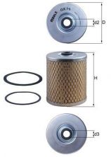Knecht OX 79D - Olejový filter -