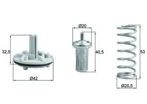 Mahle TX 183 80D - Termostat -