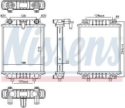 Nissens 60372 - Chladič vody -