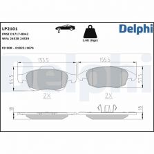 Delphi LP2101 - Brzdové platničky