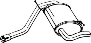 Bosal 200-219 - Zadný tlmič -