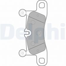Delphi LP2233 - Brzdové platničky
