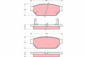 TRW GDB3045 - Brzdové platničky -