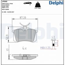 Delphi LP565 - Brzdové platničky