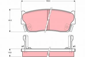 TRW GDB3183 - Brzdové platničky -