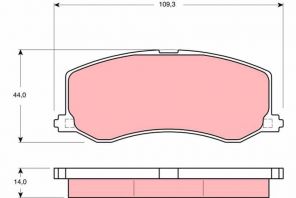TRW GDB3237 - Brzdové platničky -