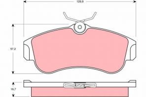TRW GDB3271 - Brzdové platničky -