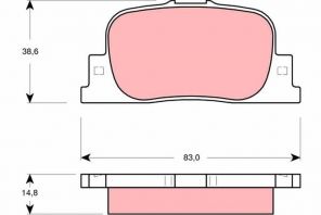 TRW GDB3278 - Brzdové platničky -
