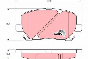 TRW GDB3315 - Brzdové platničky -