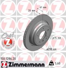 Zimmermann 150.1286.20 - Brzdový kotúč -