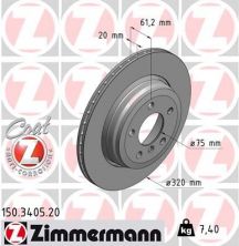 Zimmermann 150.3405.20 - Brzdový kotúč -