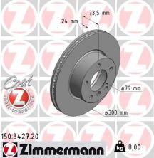 Zimmermann 150.3427.20 - Brzdový kotúč -