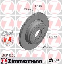 Zimmermann 150.3410.20 - Brzdový kotúč -