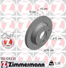 Zimmermann 150.1283.20 - Brzdový kotúč -