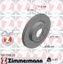 Zimmermann 150.1288.20 - Brzdový kotúč -