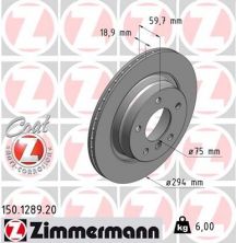 Zimmermann 150.1289.20 - Brzdový kotúč -