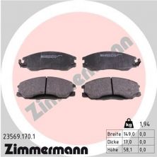 Zimmermann 23569.170.1 - Brzdové platničky -